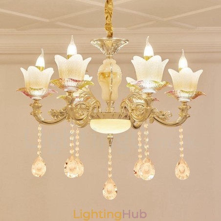 6 Light Traditional Classic Integrated Metal Chandelier 6 Light Traditional Classic Integrated Metal Chandelier