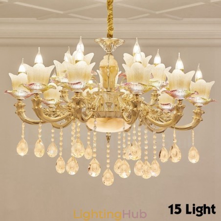15 Light Traditional Classic Integrated Metal Chandelier 15 Light Traditional Classic Integrated Metal Chandelier