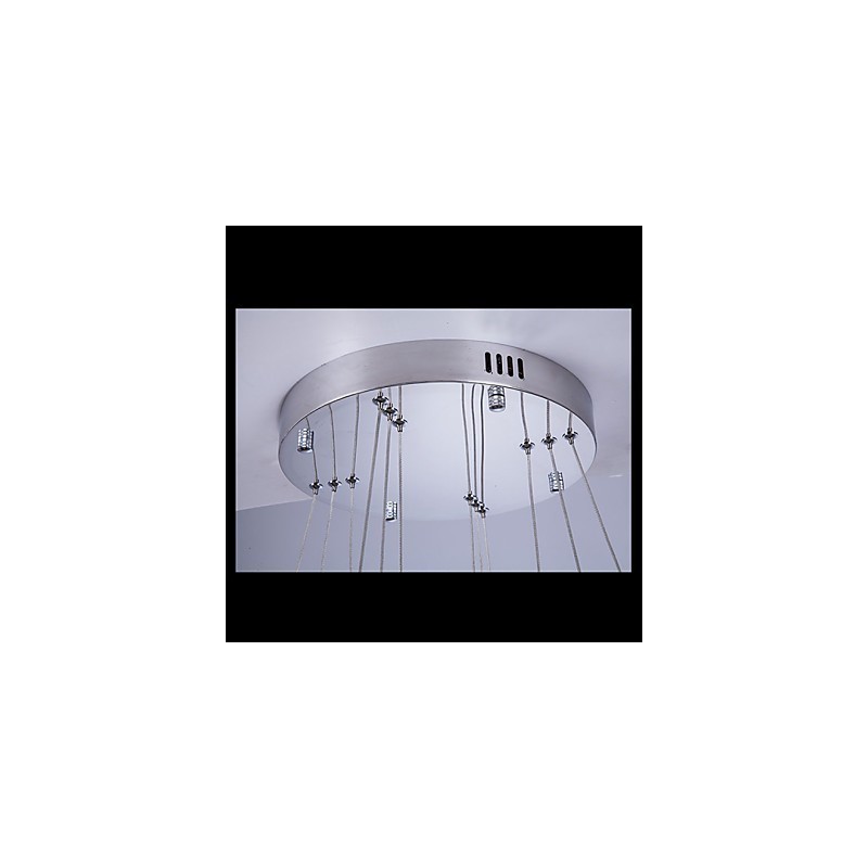 Pendant Light Modern Lighting Warm White Three Rings D204060 Transparent K9 Large Crystal Ceiling Lights