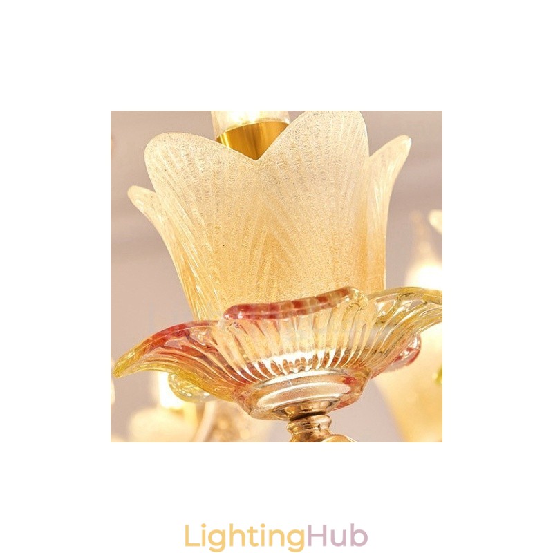 15 Light Traditional Classic Integrated Metal Chandelier