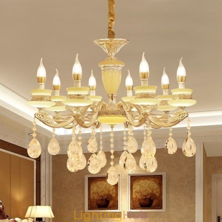 8 Light Traditional Classic Integrated Metal Chandelier 8 Light Traditional Classic Integrated Metal Chandelier