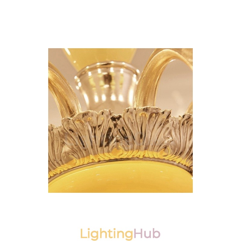 15 Light Traditional Classic Integrated Metal Chandelier