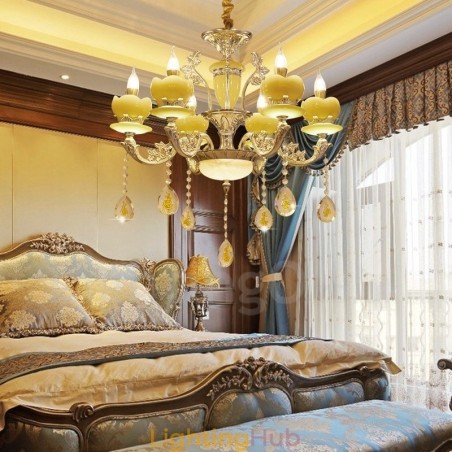 6 Light Traditional Classic Integrated Metal Chandelier 6 Light Traditional Classic Integrated Metal Chandelier