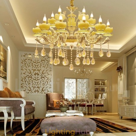 15 Light Traditional Classic Integrated Metal Chandelier 15 Light Traditional Classic Integrated Metal Chandelier