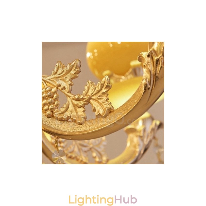 15 Light Traditional Classic Integrated Metal Chandelier