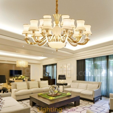 15 Light Traditional Classic Integrated Metal Chandelier 15 Light Traditional Classic Integrated Metal Chandelier