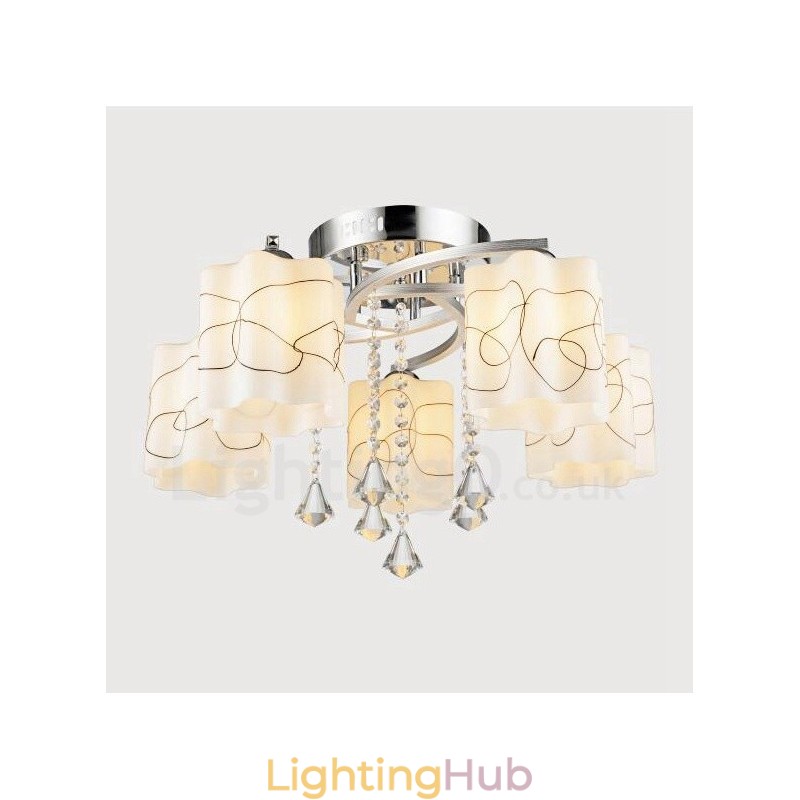 5 Light Modern Contemporary Integrated Chandelier
