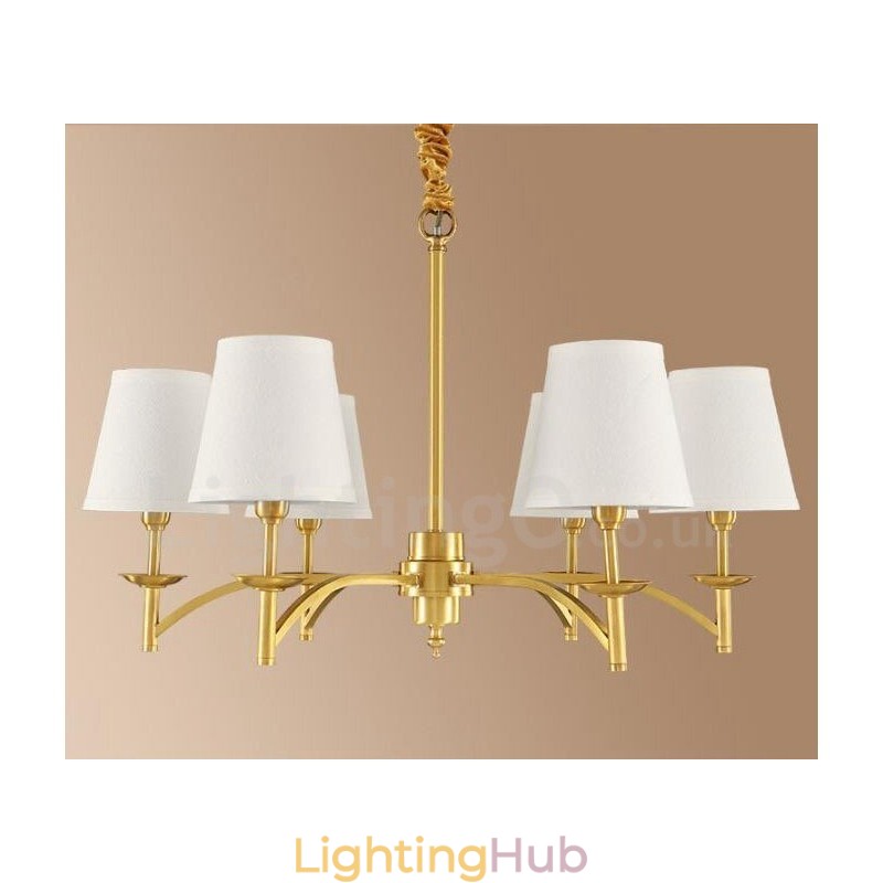 6 Light Rustic Lodge Integrated Metal Chandelier