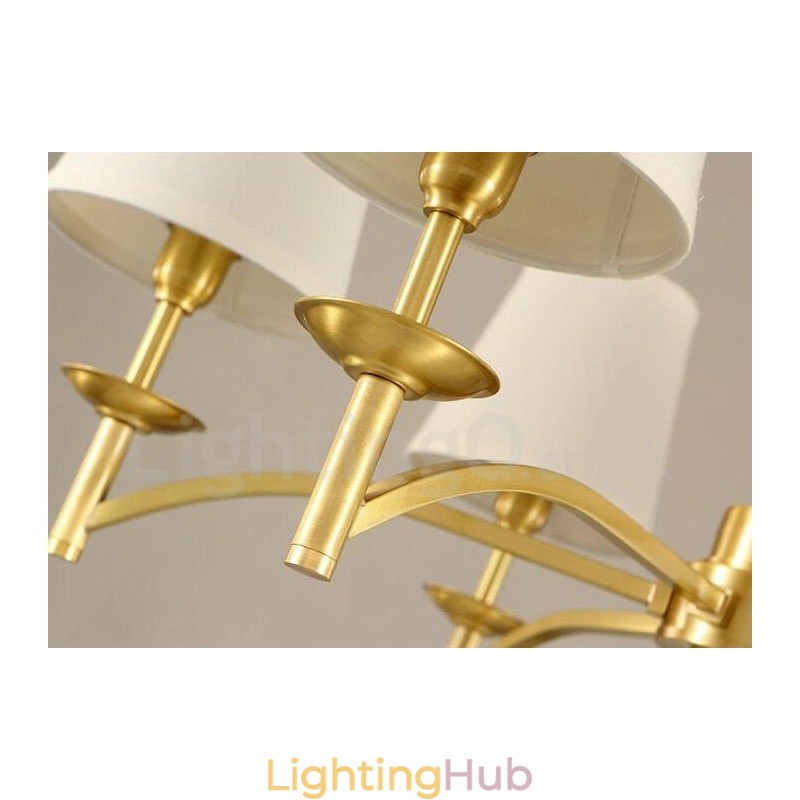 8 Light Rustic Lodge Integrated Metal Chandelier