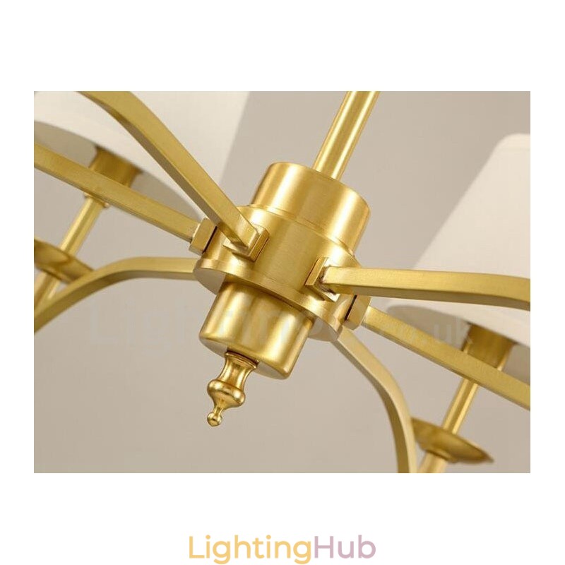 8 Light Rustic Lodge Integrated Metal Chandelier