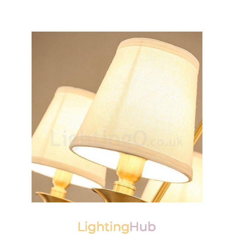 5 Light Rustic Lodge Integrated Metal Chandelier