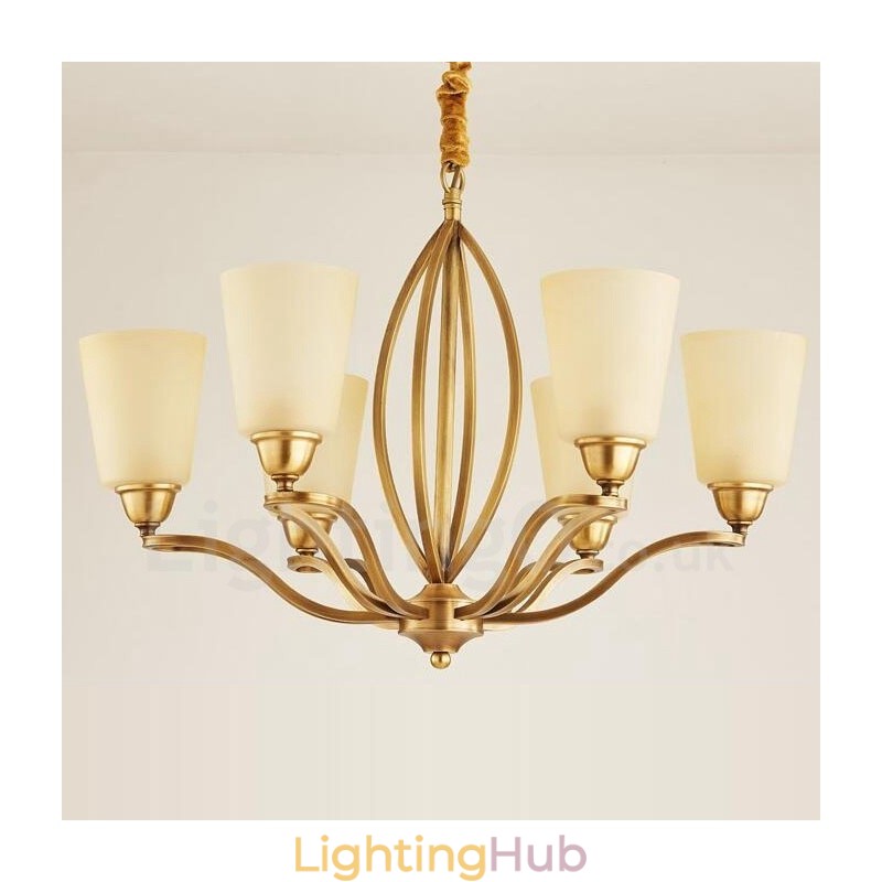 6 Light Rustic Lodge Integrated Metal Chandelier
