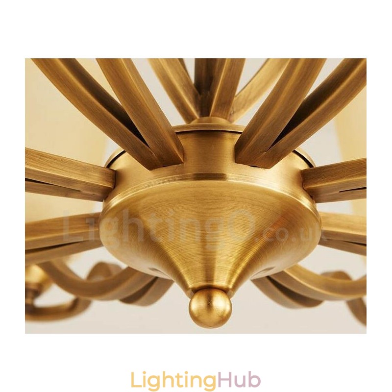 10 Light Rustic Lodge Integrated Metal Chandelier