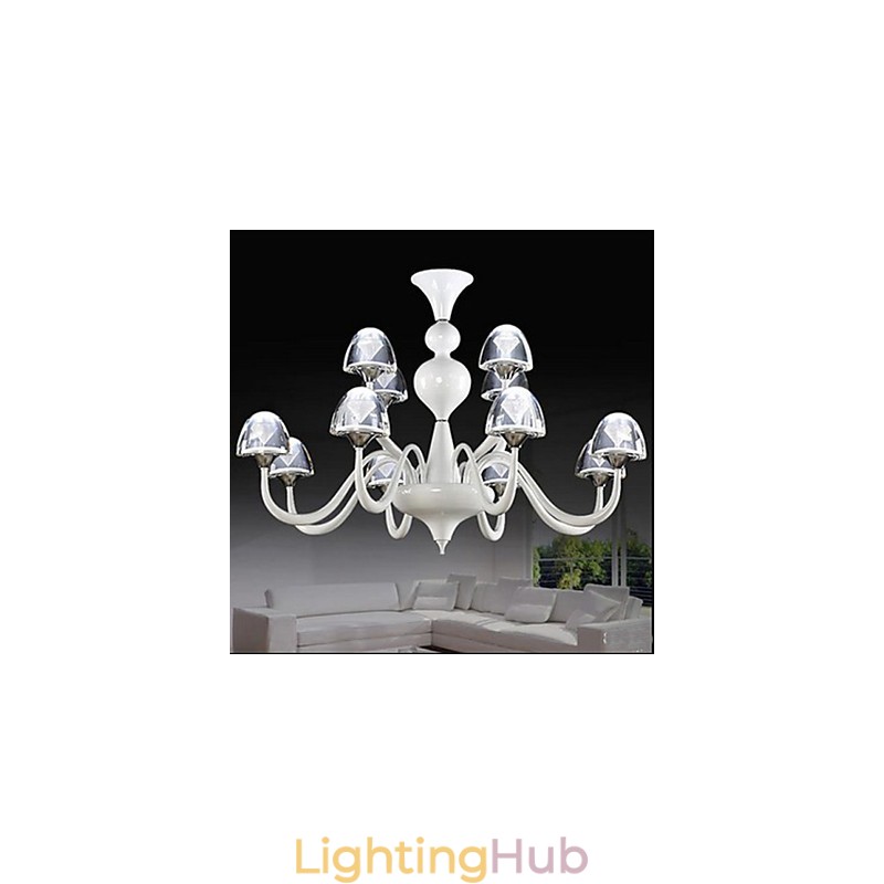Modern Minimalist Creative Crystal Mushroom Pendant 8+4