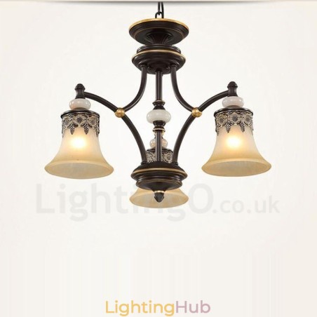 3 Light Traditional Classic Integrated Metal Chandelier 3 Light Traditional Classic Integrated Metal Chandelier