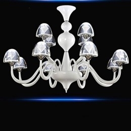 Modern Minimalist Creative Crystal Mushroom Pendant 8+4