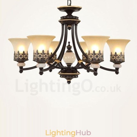 6 Light Traditional Classic Integrated Metal Chandelier 6 Light Traditional Classic Integrated Metal Chandelier