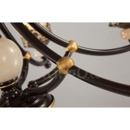 6 Light Traditional Classic Integrated Metal Chandelier