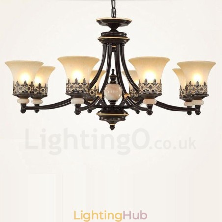 8 Light Traditional Classic Integrated Metal Chandelier 8 Light Traditional Classic Integrated Metal Chandelier
