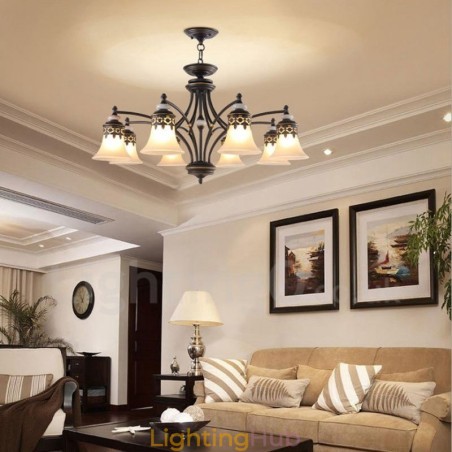 8 Light Traditional Classic Integrated Metal Chandelier 8 Light Traditional Classic Integrated Metal Chandelier