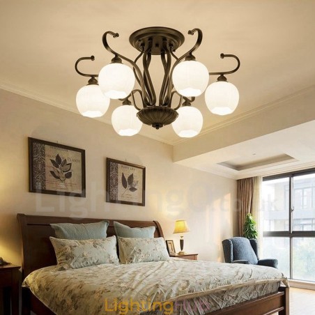 6 Light Rustic Lodge Integrated Chandelier 6 Light Rustic Lodge Integrated Chandelier