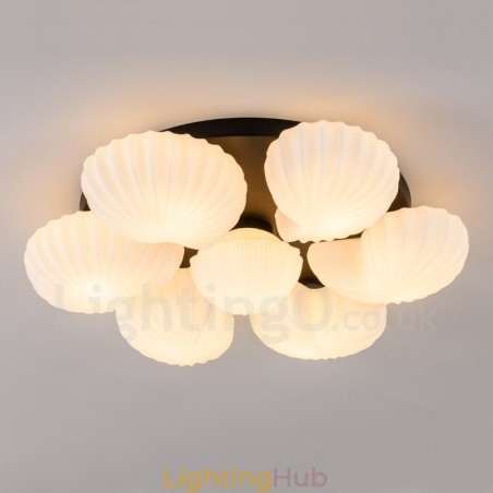 7 Light Traditional Classic Integrated Chandelier with Glass Shade 7 Light Traditional Classic Integrated Chandelier with Glass Shade
