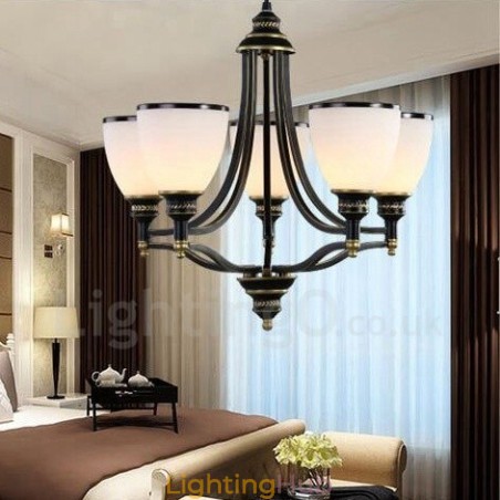 5 Light Rustic Lodge Integrated Metal Chandelier 5 Light Rustic Lodge Integrated Metal Chandelier