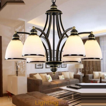 6 Light Rustic Lodge Integrated Metal Chandelier 6 Light Rustic Lodge Integrated Metal Chandelier