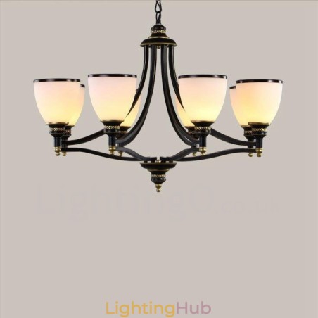 8 Light Rustic Lodge Integrated Metal Chandelier 8 Light Rustic Lodge Integrated Metal Chandelier
