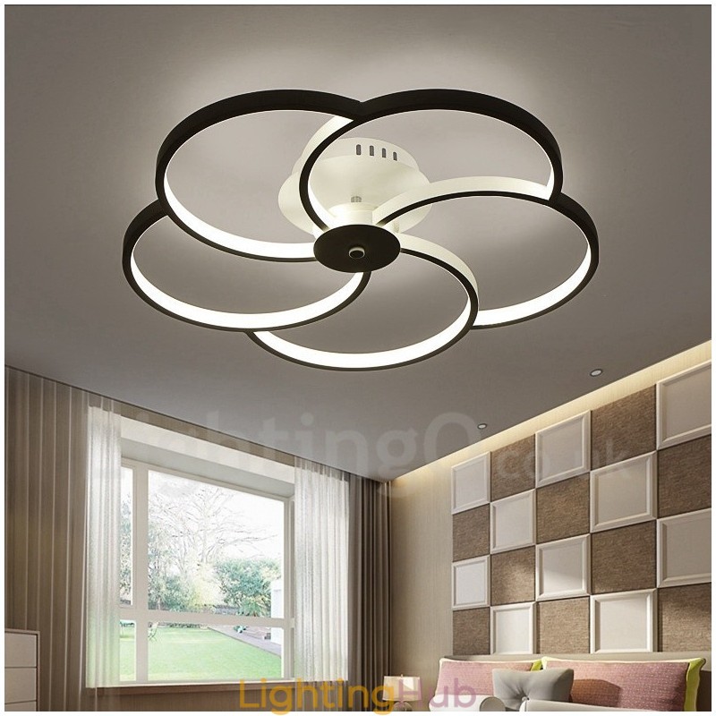 5 Light Modern Contemporary Integrated Metal Chandelier