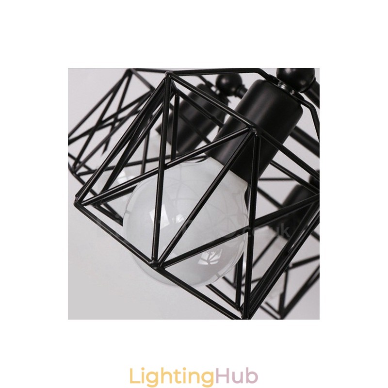 8 Light Rustic Lodge Integrated Chandelier
