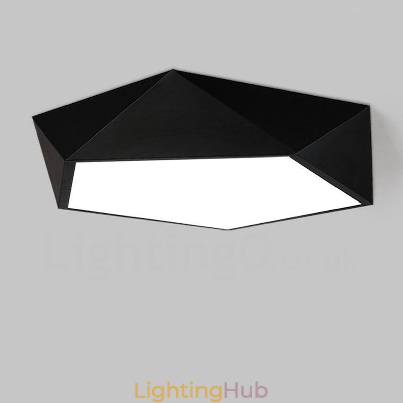 Modern Contemporary Integrated Integrated Metal Flush Mount Light