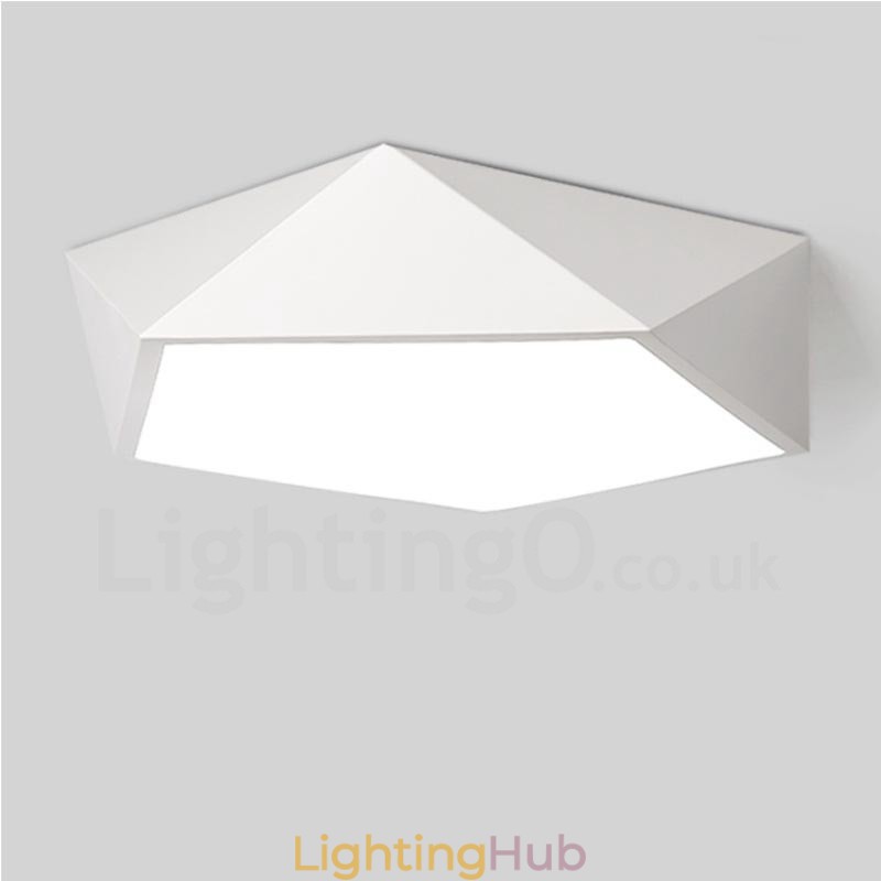 Modern Contemporary Integrated Integrated Metal Flush Mount Light