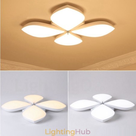 4 Light Modern Contemporary Integrated Metal Flush Mount Light 4 Light Modern Contemporary Integrated Metal Flush Mount Light