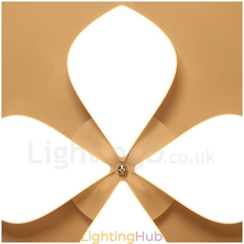 4 Light Modern Contemporary Integrated Metal Flush Mount Light