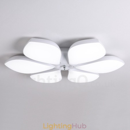6 Light Modern Contemporary Integrated Metal Flush Mount Light 6 Light Modern Contemporary Integrated Metal Flush Mount Light
