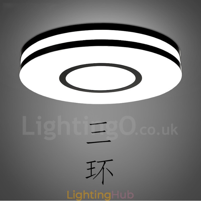 Modern Contemporary Integrated Metal Flush Mount Light