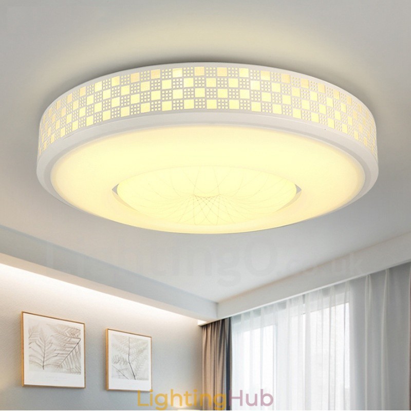 Modern Contemporary Integrated Metal Flush Mount Light