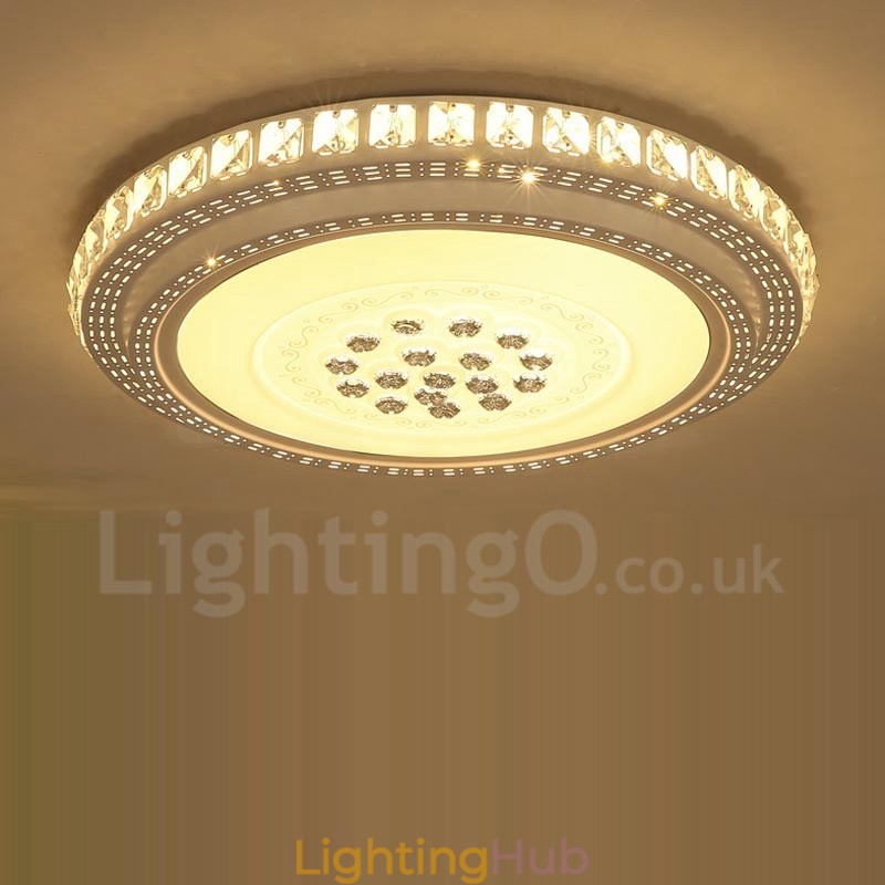 Modern Contemporary Integrated Bath Metal Flush Mount Light