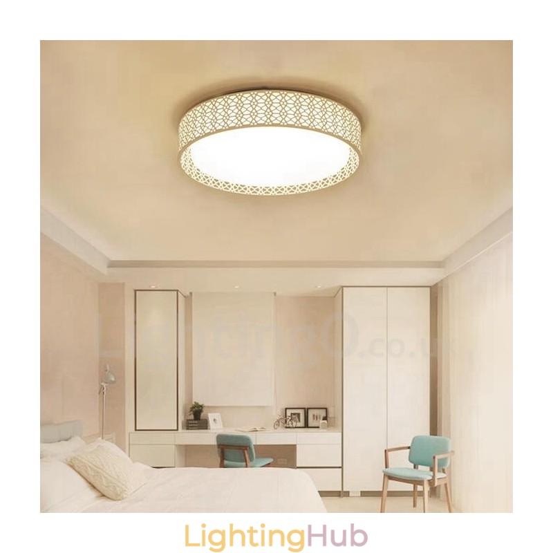 Modern Contemporary Integrated Metal Flush Mount Light