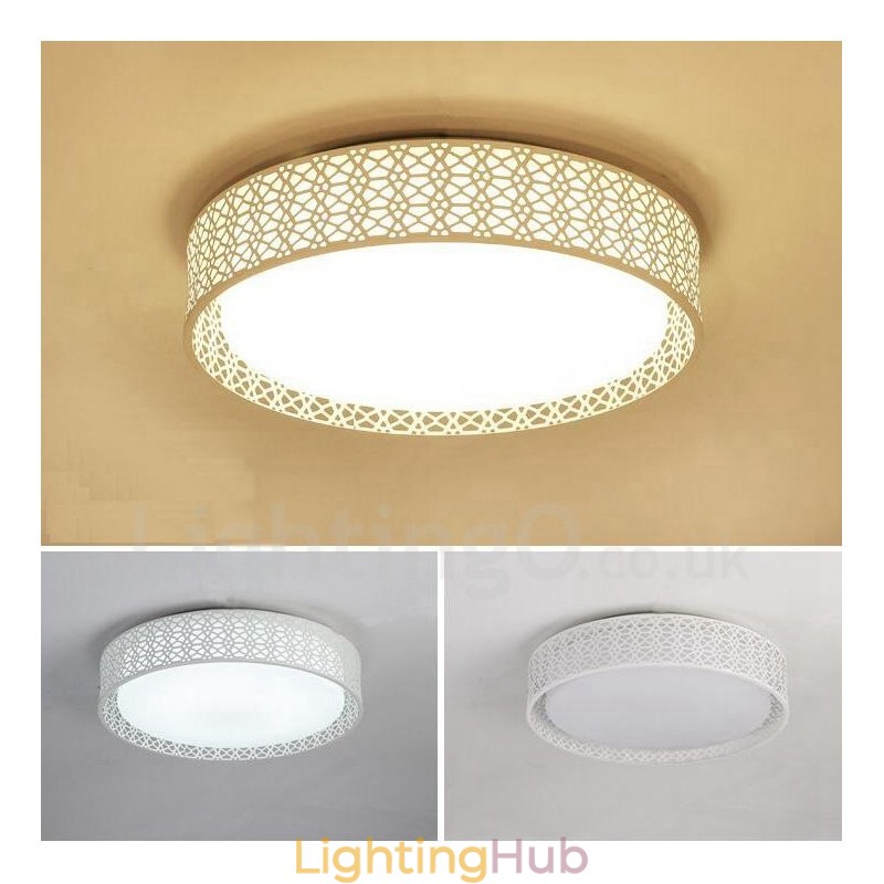 Modern Contemporary Integrated Metal Flush Mount Light