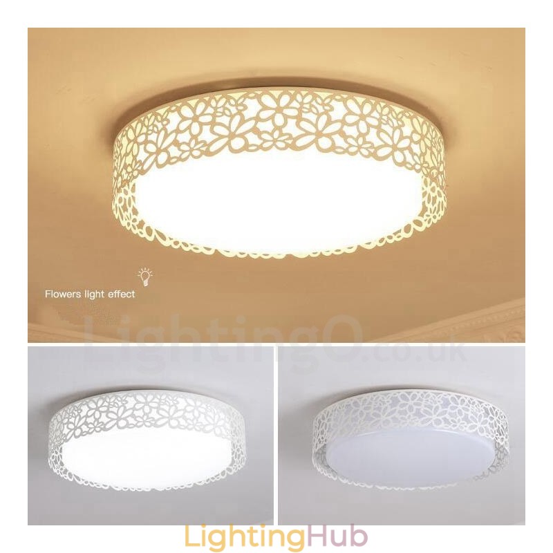 Modern Contemporary Integrated Metal Flush Mount Light