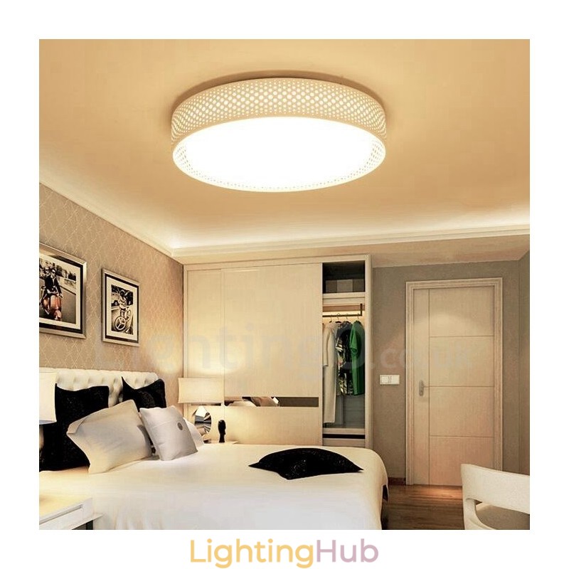 Modern Contemporary Integrated Metal Flush Mount Light