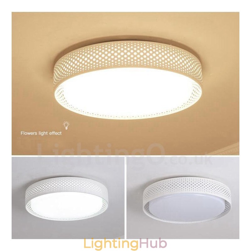 Modern Contemporary Integrated Metal Flush Mount Light