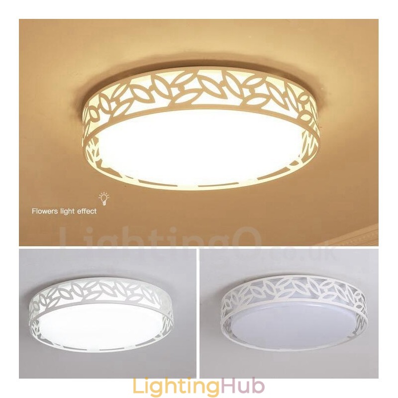Modern Contemporary Integrated Metal Flush Mount Light