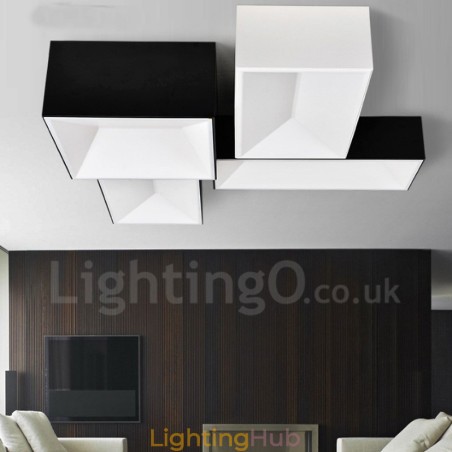 Modern Contemporary Integrated Metal Flush Mount Light Modern Contemporary Integrated Metal Flush Mount Light