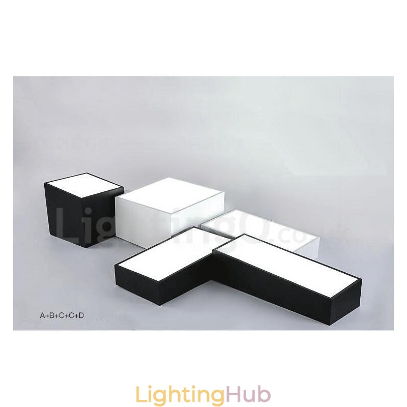Modern Contemporary Integrated Metal Flush Mount Light