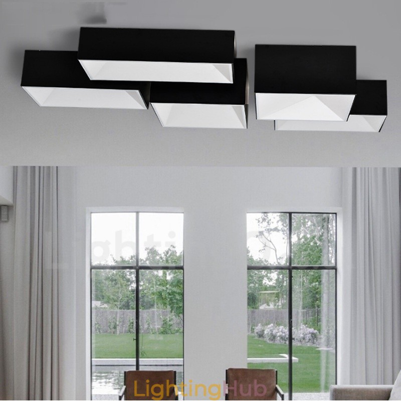 Modern Contemporary Integrated Metal Flush Mount Light