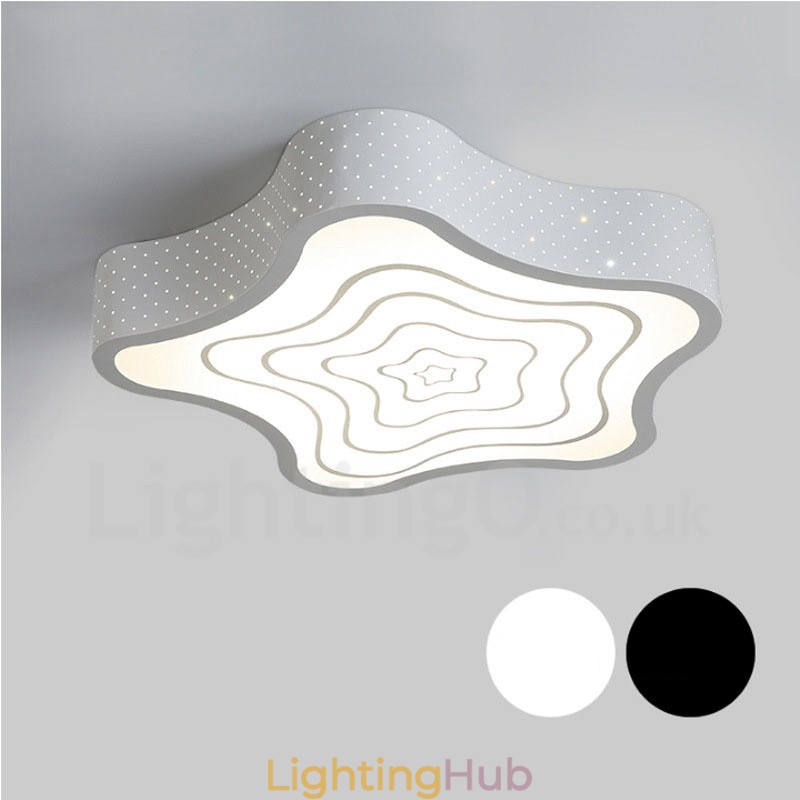 Modern Contemporary Integrated Metal Flush Mount Light