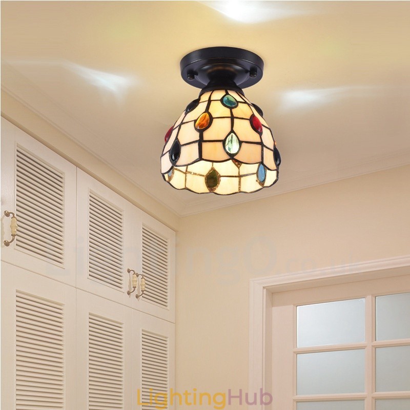 Mediterranean Style Integrated Flush Mount Light